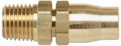 Coilhose Pneumatics - 3/8 NPT, Brass Reusable Hose Male Rigid - 3/8" Hose ID x 9/16" Hose OD - USA Tool & Supply