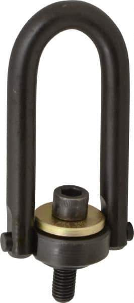 Jergens - 4,000 Lb Load Capacity Safety Engineered Center Pull Hoist Ring - 60 Ft/Lb Torque, 5/8 - 11 Thread, Alloy Steel - USA Tool & Supply