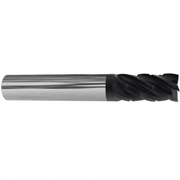 Accupro - 3/4" Diam 5 Flute Solid Carbide 0.03" Corner Radius End Mill - USA Tool & Supply