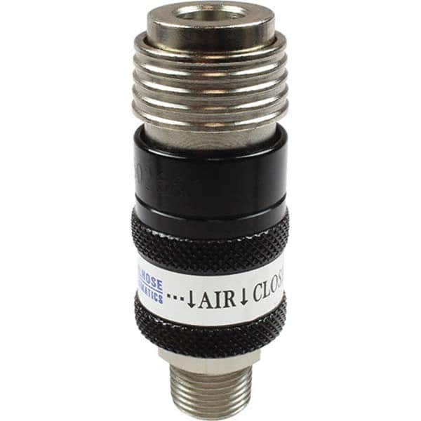 Coilhose Pneumatics - Pneumatic Hose Fittings & Couplings Type: Safety Coupler Thread Size: 0.25 - USA Tool & Supply