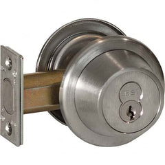 Best - Deadbolts Type: Double Cylinder Door Thickness Range: 1-3/8-2 - USA Tool & Supply