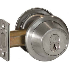 Best - Deadbolts Type: Double Cylinder Door Thickness Range: 1-3/8-2 - USA Tool & Supply