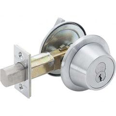 Best - Deadbolts Type: Heavy-Duty Single Cylinder Door Thickness Range: 1-3/4-2 - USA Tool & Supply