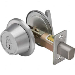 Best - Deadbolts Type: Single Cylinder Door Thickness Range: 1-3/8-2 - USA Tool & Supply