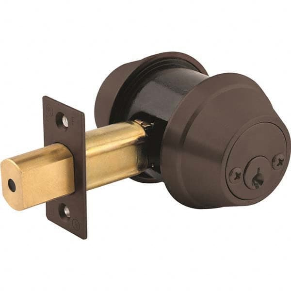 Stanley - 6 Pin Less Cylinder Double Cylinder Deadbolt - USA Tool & Supply