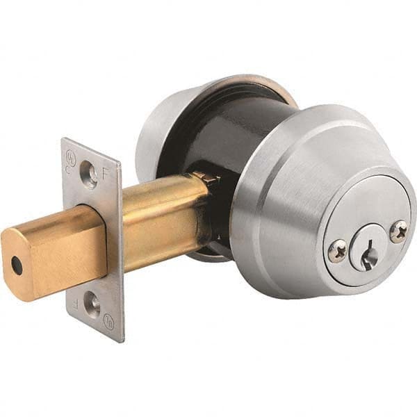 Stanley - 6 Pin Less Cylinder Double Cylinder Deadbolt - USA Tool & Supply