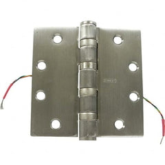 Stanley - 4-1/2" Long x 4-1/2" Wide Grade 1 304 Stainless Steel Full Mortise Ball Bearing Commercial Hinge - USA Tool & Supply