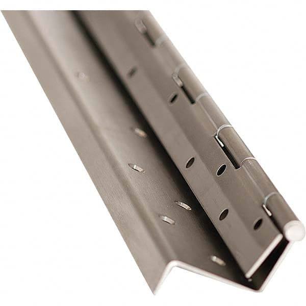 Stanley - 84" Long x 6" Wide Grade 1 304 Stainless Steel Commercial Hinge - USA Tool & Supply