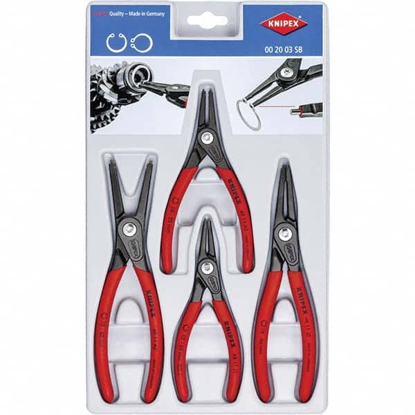 Knipex - Plier Sets Set Type: Retaining Ring Pliers Number of Pieces: 4 - USA Tool & Supply