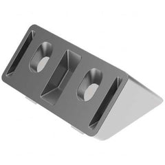 FATH - 50.8mm Wide, 0.105" High, 45° T-Slotted Aluminum Extrusion Supports - USA Tool & Supply