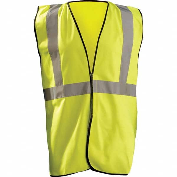 OccuNomix - Size L/XL Hi-Vis Yellow Solid General Purpose High Visibility Vest - USA Tool & Supply