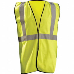 OccuNomix - Size S/M Hi-Vis Yellow Solid General Purpose High Visibility Vest - USA Tool & Supply