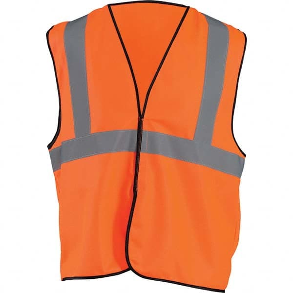 OccuNomix - Size 2X/3XL HI-Vis Orange Solid General Purpose High Visibility Vest - USA Tool & Supply