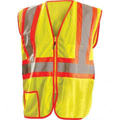 OccuNomix - Size 3XL Hi-Vis Yellow Mesh General Purpose High Visibility Vest - USA Tool & Supply