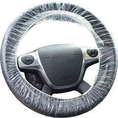 JohnDow - Vehicle Interior Covers Type: Steering Wheel Cover Color: Clear - USA Tool & Supply