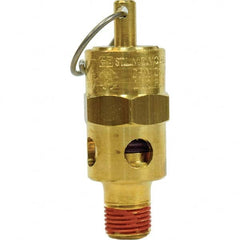 Control Devices - 1/8" Inlet, ASME Safety Valve - USA Tool & Supply