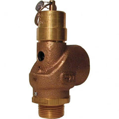 Control Devices - 3/4" Inlet, 1" Outlet, ASME Safety Valve - USA Tool & Supply