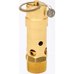 Control Devices - 3/4" Inlet, ASME Safety Valve - USA Tool & Supply