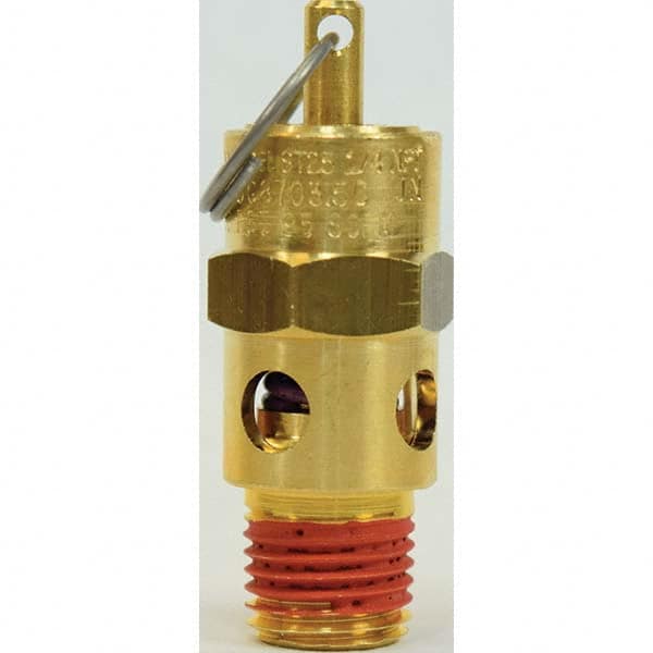 Control Devices - 1/4" Inlet, ASME Safety Valve - USA Tool & Supply