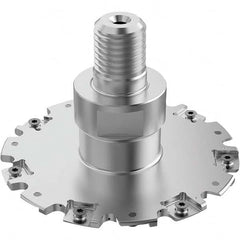 Seco - Combimaster Connection, 3/16" Cutting Width, 1.315" Depth of Cut, 4" Cutter Diam, 14 Tooth Indexable Slotting Cutter - USA Tool & Supply