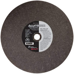 Sait - 14" Aluminum Oxide Cutoff Wheel - 3/32" Thick, 1" Arbor, 4,400 Max RPM, Use with Chop Saws - USA Tool & Supply