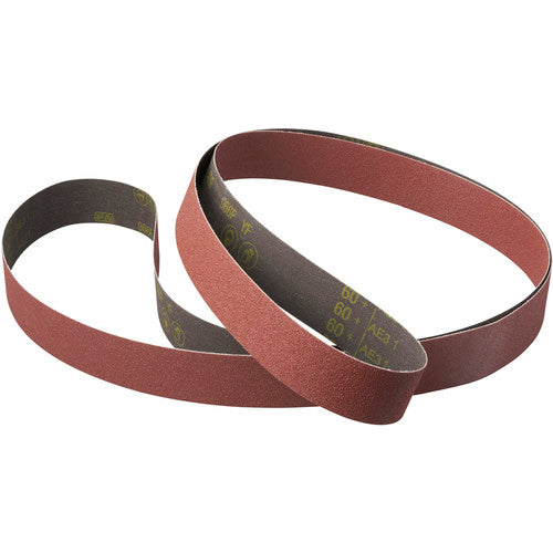 3M Cubitron II Cloth Belt 966F 4″ × 132″ 24+ YF-weight Sine-Lok - Exact Industrial Supply