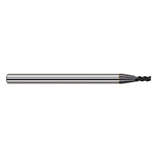 Variable Helix End Mills for Exotic Alloys - 3.000mm Cutter Diameter × 4.500mm Length of Cut Carbide Square End Mill for Exotic Alloys, 3 Flutes, AlTiN Nano Coated
