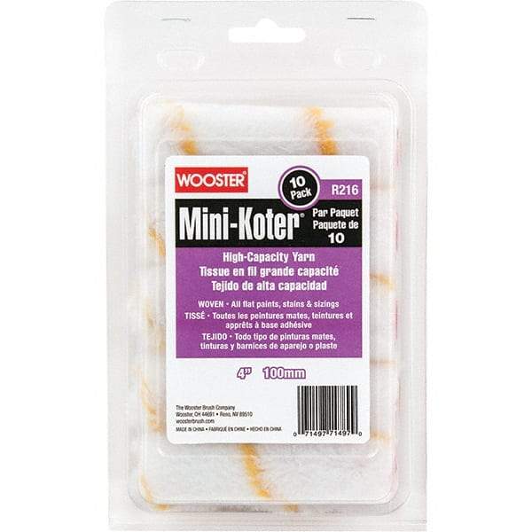 Wooster Brush - Paint Roller Covers   Type: Mini Roller    Nap Size (Inch): 0 - USA Tool & Supply