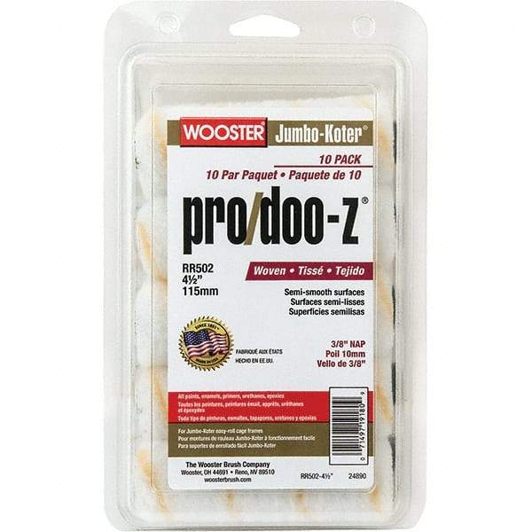 Wooster Brush - Paint Roller Covers   Type: Mini Roller    Nap Size (Inch): 3/8 - USA Tool & Supply