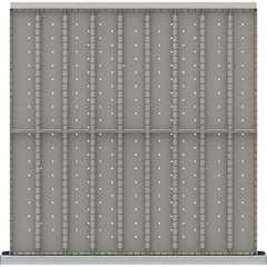 LISTA - 18-Compartment Drawer Divider Layout for 3.15" High Drawers - USA Tool & Supply