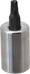 Proto - 3/8" Drive, T25 Torx Bit Socket - 1-23/32" OAL, 5/8" Bit Length - USA Tool & Supply