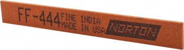 Norton - 4" Long x 1/2" Wide x 1/16" Thick, Aluminum Oxide Sharpening Stone - Taper, Fine Grade - USA Tool & Supply