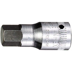 Hand Hex & Torx Bit Sockets; Socket Type: Metric Hex Bit Socket; Hex Size (mm): 5.000; Bit Length: 16 mm; Insulated: No; Tether Style: Not Tether Capable; Material: Chrome Alloy Steel; Finish: Chrome-Plated; Overall Length (Decimal Inch): 1.1100; Non-spar