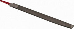 Simonds File - 10" Long, Second Cut, Mill American-Pattern File - Single Cut, Tang - USA Tool & Supply