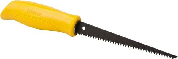 Stanley - 6-1/4" Steel Blade Drywall Saw - High Impact Polypropylene Handle, Textured, Slip Resistant Grip, 11-1/4" OAL - USA Tool & Supply