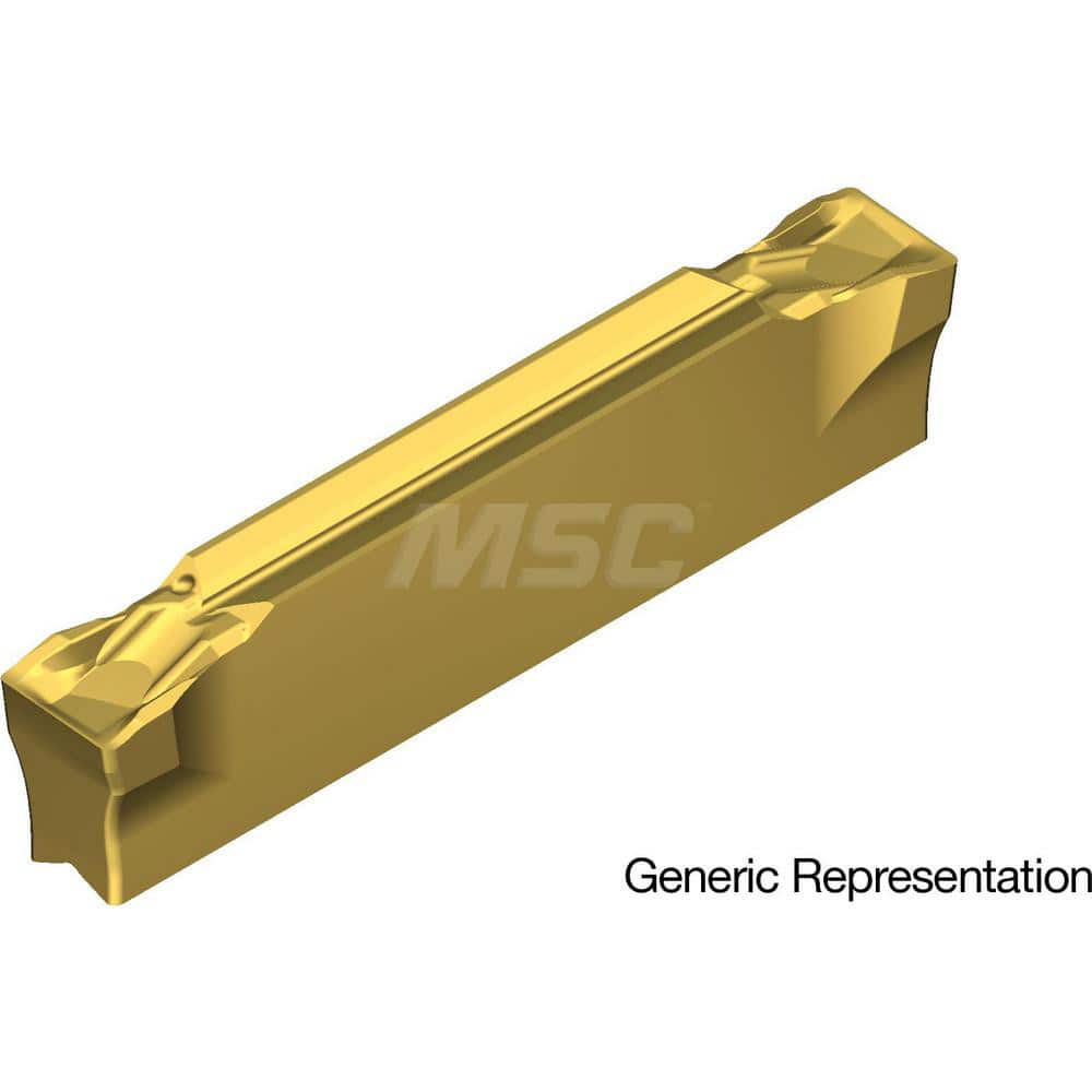 Grooving Insert: GCM3002CG AC830P, Solid Carbide Super FF Finish, Left Hand, 3 mm Cutting Width, 20 mm Max Depth, Series GND