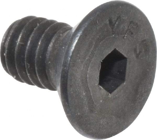 Value Collection - #8-32 UNC Hex Socket Drive, Flat Screw - Alloy Steel, Black Oxide Finish, Fully Threaded, 5/16" OAL - USA Tool & Supply
