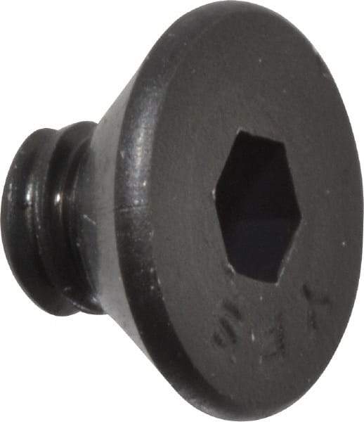 Value Collection - #10-24 UNC Hex Socket Drive, Flat Screw - Alloy Steel, Black Oxide Finish, Fully Threaded, 1/4" OAL - USA Tool & Supply