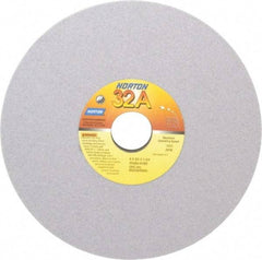 Norton - 8" Diam x 1-1/4" Hole x 3/4" Thick, K Hardness, 80 Grit Surface Grinding Wheel - Aluminum Oxide, Type 1, Medium Grade, 3,600 Max RPM, Vitrified Bond, No Recess - USA Tool & Supply