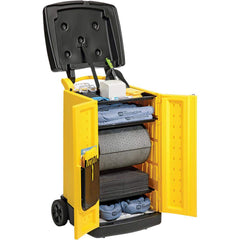 Spill Kits; Kit Type: Universal Spill Kit; Container Type: Cart; Absorption Capacity: 44.6 gal; Color: Hi-Vis Yellow; Portable: Yes; Capacity per Kit (Gal.): 44.6 gal