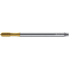 Walter-Prototyp - M6x1.00 ~DIN 371 XL 6HX 5.590 Thread Limit Semi-Bottoming Thread Forming Tap - Powdered Metal High Speed Steel, TiN Finish, 160mm OAL, 10mm Thread Length, Right Hand Thread, Series TC420 - Exact Industrial Supply