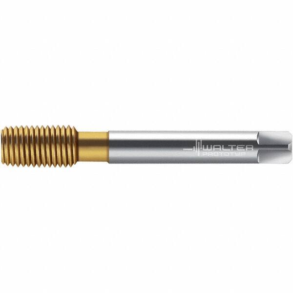 Walter-Prototyp - M16x2.00 DIN 2174 6HX 15.140 Thread Limit Semi-Bottoming Thread Forming Tap - Powdered Metal High Speed Steel, TiN Finish, 110mm OAL, 20mm Thread Length, Right Hand Thread, Series TC420 - USA Tool & Supply