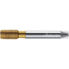 Walter-Prototyp - M14x2.00 DIN 2174 6GX 13.140 Thread Limit Semi-Bottoming Thread Forming Tap - Powdered Metal High Speed Steel, TiN Finish, 110mm OAL, 20mm Thread Length, Right Hand Thread, Series TC420 - USA Tool & Supply