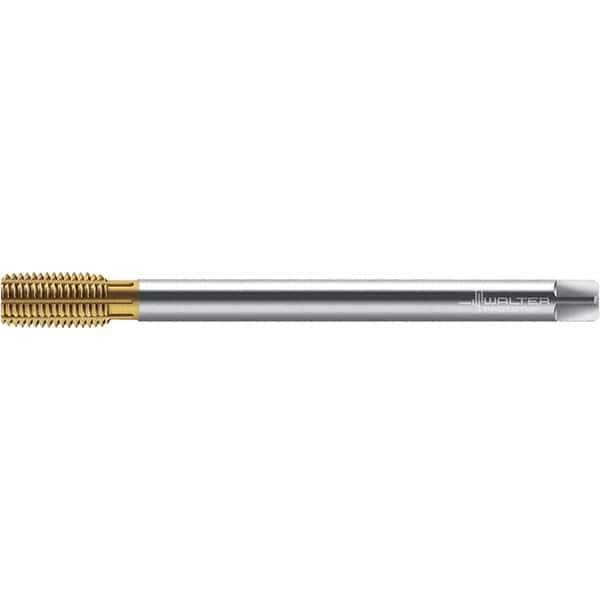 Walter-Prototyp - M10x1.50 ~DIN 376 XL 6HX 9.370 Thread Limit Semi-Bottoming Thread Forming Tap - Powdered Metal High Speed Steel, TiN Finish, 200mm OAL, 15mm Thread Length, Right Hand Thread, Series TC420 - USA Tool & Supply