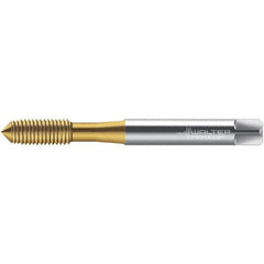 Walter-Prototyp - M8x1.25 DIN 2174 6HX 7.490 Thread Limit Semi-Bottoming Thread Forming Tap - Powdered Metal High Speed Steel, TiN Finish, 90mm OAL, 12mm Thread Length, Right Hand Thread, Series TC430 - USA Tool & Supply