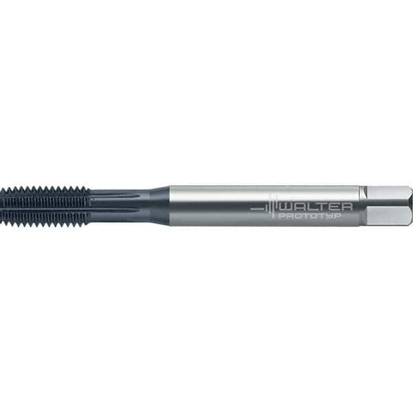 Walter-Prototyp - M3x0.50 DIN 2174 6HX 2.790 Thread Limit Semi-Bottoming Thread Forming Tap - Powdered Metal High Speed Steel, AlCrN Finish, 57.41mm OAL, 6mm Thread Length, Right Hand Thread, Series TC430 - Exact Industrial Supply