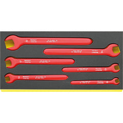 Wrench Sets; Set Type: Insulated Box End Wrench; System Of Measurement: Metric; Container Type: Tray; Wrench Size: 10 to 22 mm; Material: Alloy Steel; Chrome; Finish: Chrome-Plated; Overall Length: 14.5670 in; Non-sparking: No; Corrosion-resistant: No; Ra