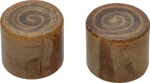 Garland - 1-1/2" Face Diam, Grade Medium Soft, Natural Hammer Tip/Face - Rawhide - USA Tool & Supply