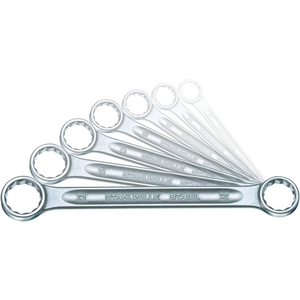 Wrench Sets; Set Type: Double Box End Wrench; System Of Measurement: Metric; Container Type: Carton; Wrench Size: 6x7 to 20x22 mm; Material: Alloy Steel; Chrome; Finish: Chrome-Plated; Overall Length: 9.8426 in; Non-sparking: No; Corrosion-resistant: No;