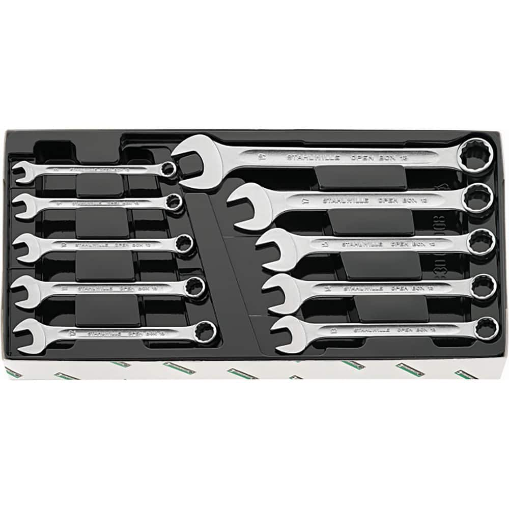 Wrench Sets; Set Type: Combination Wrench; System Of Measurement: Inch; Container Type: Plastic Tray; Wrench Size: 1/4 to 3/4 ″; Material: Alloy Steel; Chrome; Finish: Chrome-Plated; Overall Length: 14.0158 in; Non-sparking: No; Corrosion-resistant: No; R